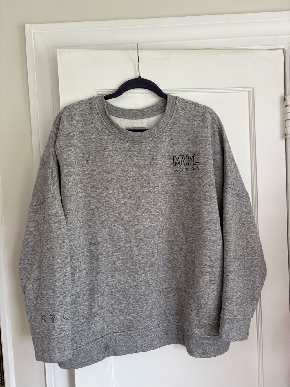 Madewell heather grey sweatshirt with pockets